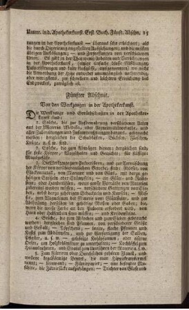 Fünfter Abschnit - Neunter Abschnit