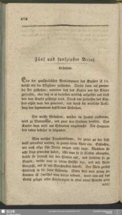 Fünf und funfzigster Brief. Grünspan