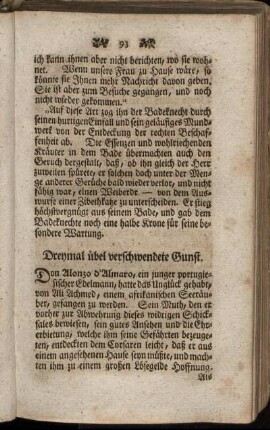 Dreymal übel verschwendete Gunst.