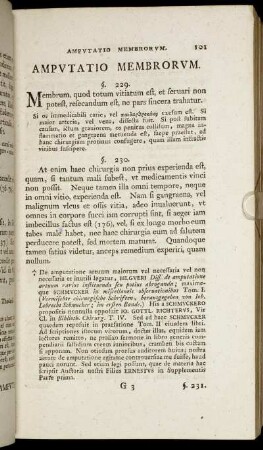 Amputatio Membrorum. - Ophthalmia.