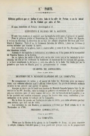 2a. parte. Edificios públicos que se hallan al otro lado de la calle de Parian ...