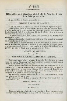 2a. parte. Edificios públicos que se hallan al otro lado de la calle de Parian ...
