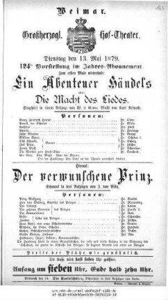 Ein Abenteuer Händels oder: Die Macht des Liedes