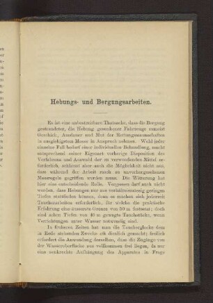 Hebungs- und Bergungsarbeiten