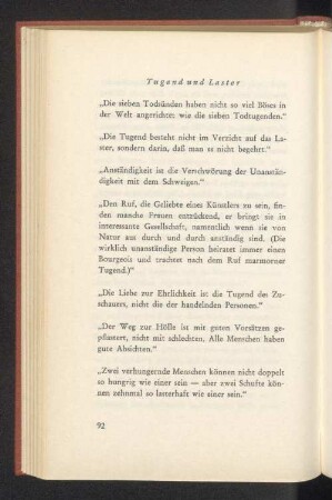 Tugend und Laster