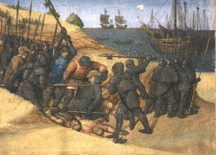 Grandes Chroniques de France — Krieg gegen die Dänen, Folio 12