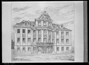Dresden. Boxberg'sches Palais. Federzeichnung
