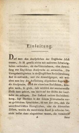 Versuch einer vollständigen Anweisung zu der Englischen Aussprache
