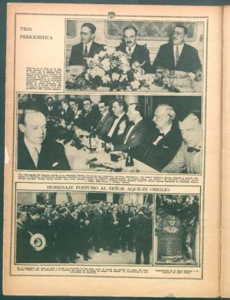 Homenaje póstumo al señor Aquiles Obliglio