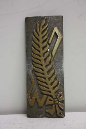 Druckplatte "Palmzweig/Kreuz"