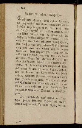 Sechste Kranken-Geschichte.