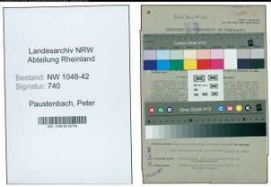 Entnazifizierung Peter Paustenbach , geb. 03.09.1900 (Angestellter)