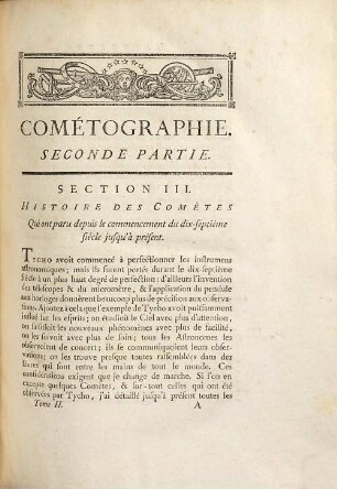 Cométographie Ou Traité Historique Et Théorique Des Comètes. 2