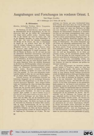 3: Ausgrabungen und Forschungen im vorderen Orient : I.