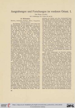 3: Ausgrabungen und Forschungen im vorderen Orient : I.
