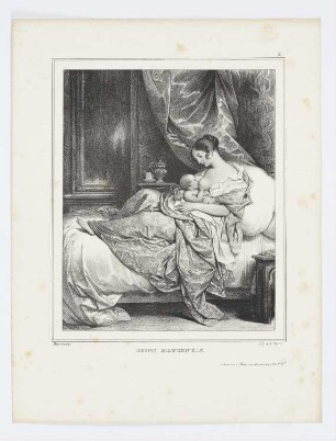Soins maternels, Blatt 2 der Folge "Lithographisches Album mit verschiedenen Themen"