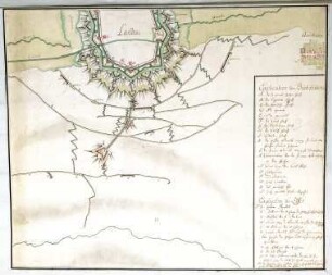 WHK 12 Spanischer Sukzessionskrieg 1701-1713 bis zum Frieden von Rastatt: Plan der Belagerung von Landau, 1704