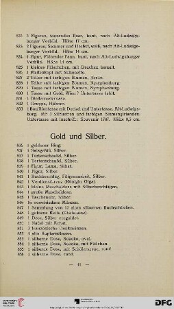 Gold und Silber (Nr. 835-880)