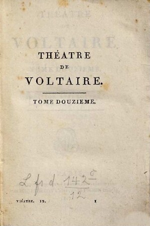 Théâtre De Voltaire, 12
