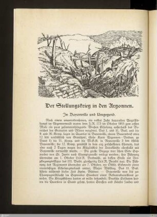 II. Der Stellungskrieg in den Argonnen