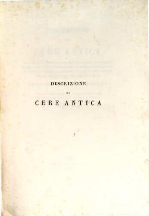 Descrizione di Cere antica