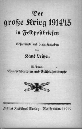 3: Winterschlachten und Frühjahrskämpfe