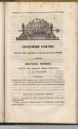 Cinquième Partie
