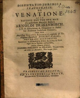 De venatione