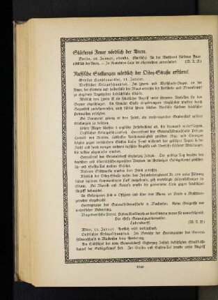 Russische Stellungen nördlich der Oitoz=Straße erstürmt.