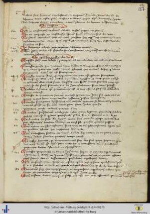 [186r - 206v] Tabula Decisionum Rotae Romanae Aegidii Bellamerae.