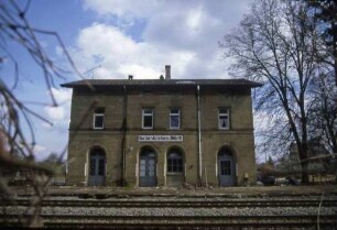 Gailenkirchen Empfangsgebäude Bahnsteig