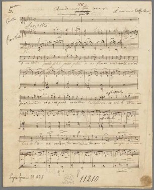 Rends-moi ton coeur; Singstimme, Klavier. - BSB Mus.Schott.Ha 12005-2