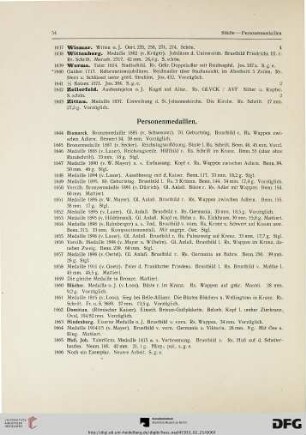 Personenmedaillen (Nr. 1644.1682)
