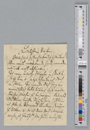 Brief an Johann Jacob Brahms
