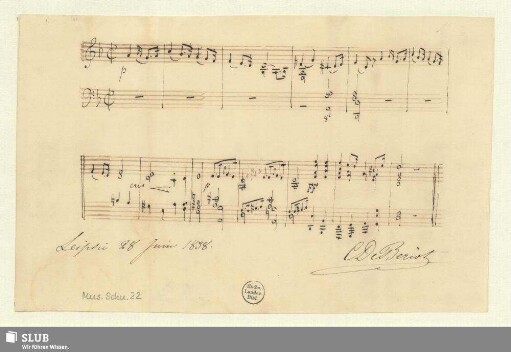 22: Instrumental pieces - Mus.Schu.22 : vl, pf - d