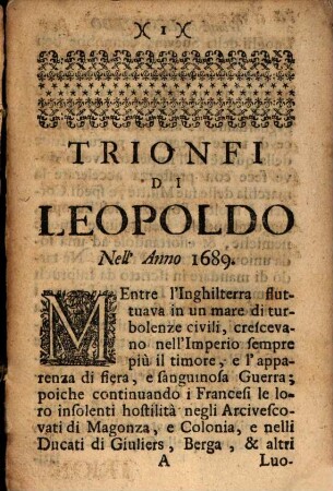 Trionfi Leopoldo Primo
