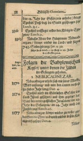 Folgen die Babylonischen Keyser/ unter denen die Jüden im Gefängnis gehalten.