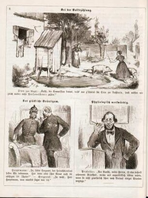 "Bei der Volkszählung" "Der glückliche Bräutigam" "Physiologisch merkwürdig"