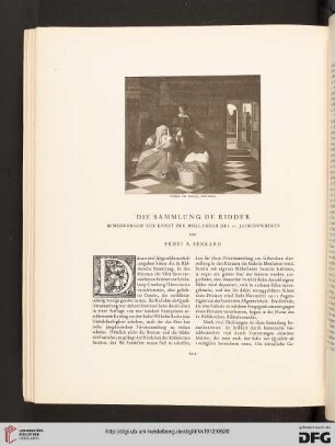 Die Sammlung de Ridder: Bemerkungen zur Kunst der Holländer des 17. Jahrhunderts