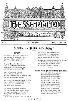 No. 12, 17. Juni 1901