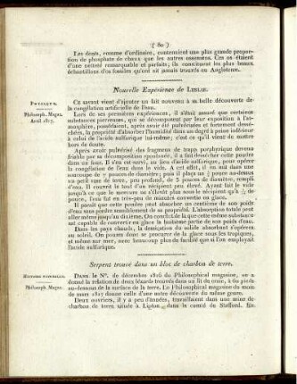 Nouvelle Expérience de Leslie