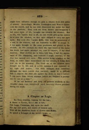 A. Chapter on Logie.