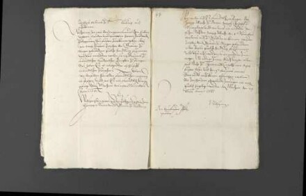 Schriftwechsel bezüglich der Konflikte zwischen Graf Ludwig von Öttingen und Sebastian Schertlin.