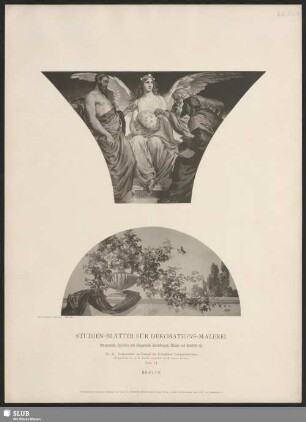 Deckenbilder im Festsaal des Königlichen Cultusministeriums