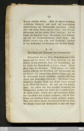 §. 28. Vorlesung und Uebergabe des Bekenntnisses.