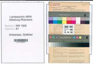 Entnazifizierung Gottfried Antwerpes , geb. 06.02.1899 (Kaufmaennischer Angestellter)