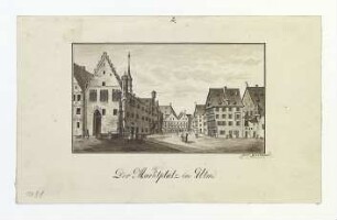 Marktplatz (Nordseite). Um 1820