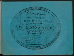 Cah. 5: Collection Des Oeuvres Pour Le Forte-Piano