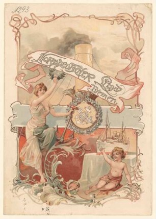 Menükarte : Menü, Dampfer "Kaiser Wilhelm der Grosse"