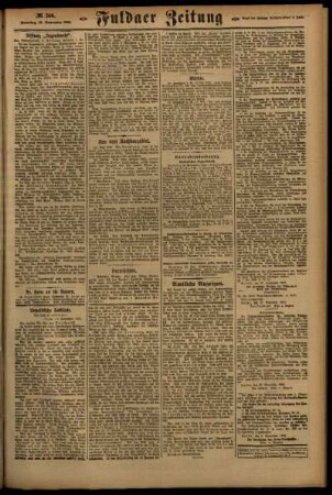 Zweite Ausgabe vom Samstag, den 19. November 1921.